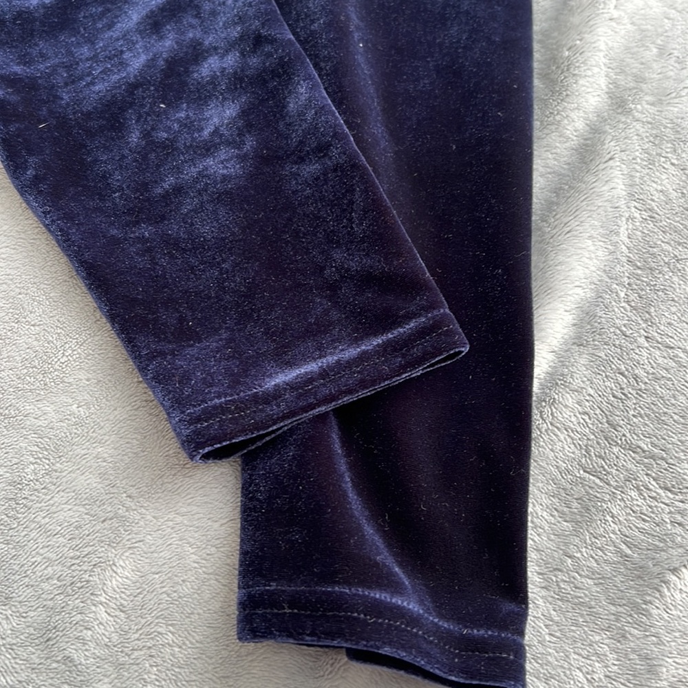 NWOT Blackmilk Velvet Deep Blue High Waisted Leggings ~ LIMITED Size Medium - Picture 7 of 15